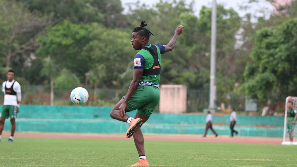 Jamshedpur FC practice ahead of their match with Minerva Punjab FC in the Hero Super Cup Jamshedpur FC practice ahead of their match with Minerva Punjab FC in the Hero Super Cup
