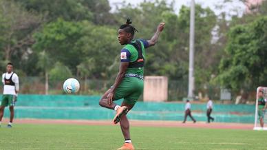 Jamshedpur FC practice ahead of their match with Minerva Punjab FC in the Hero Super Cup Jamshedpur FC practice ahead of their match with Minerva Punjab FC in the Hero Super Cup