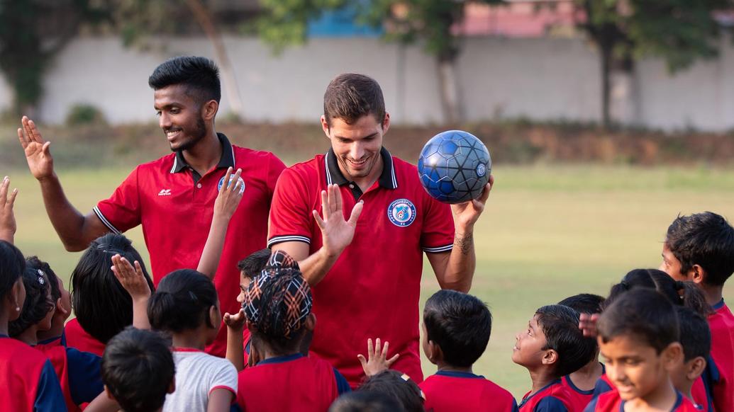 Pablo, Farukh and Augustin visit RVS Academy Football School for knowledge sharing