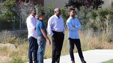 Jamshedpur FC chairman Mr. Sunil Bhaskaran visits the training camp in Madrid, Spain
