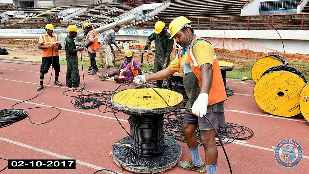 JRD Tata Sports Complex getting game ready for the ISL JRD Tata Sports Complex getting game ready for the ISL