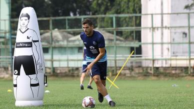 Jamshedpur FC players slog it out in the training session
