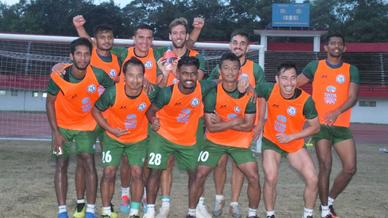 Squad's training session at JRD Tata Sports Complex