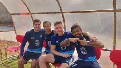 Jamshedpur FC squad grinds it out in training Jamshedpur FC squad grinds it out in training