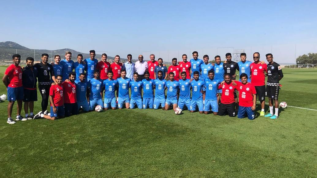 Jamshedpur FC chairman Mr. Sunil Bhaskaran visits the training camp in Madrid, Spain