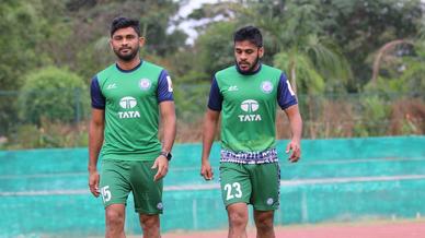 Jamshedpur FC practice ahead of their match with Minerva Punjab FC in the Hero Super Cup Jamshedpur FC practice ahead of their match with Minerva Punjab FC in the Hero Super Cup