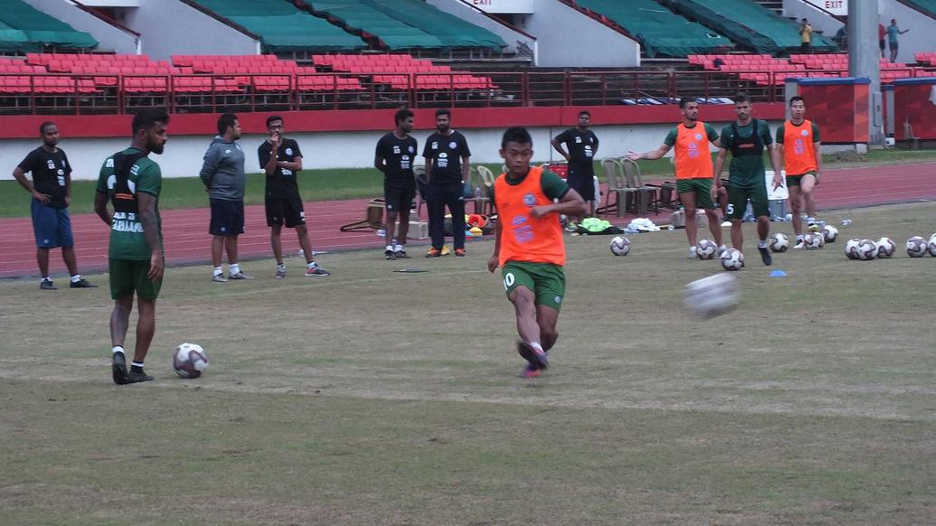 Squad's training session at JRD Tata Sports Complex