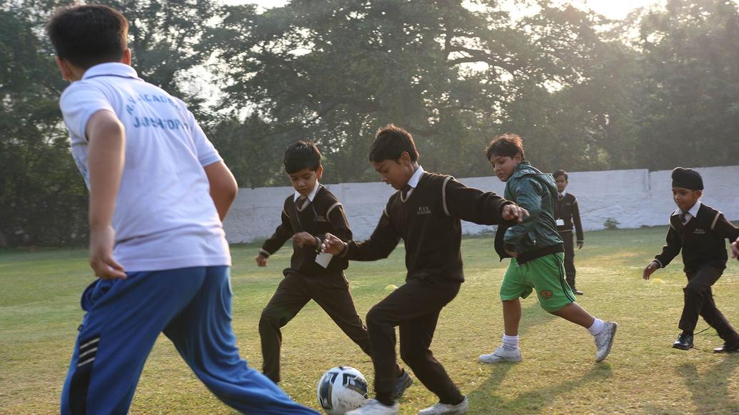 Jamshedpur FC open football school in collaboration with RVSA, Mango
