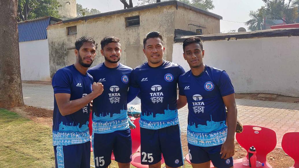 Jamshedpur FC squad grinds it out in training Jamshedpur FC squad grinds it out in training