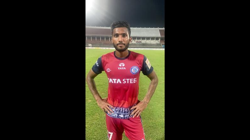 🗣️ Watch an ecstatic Farukh share his thoughts on scoring his first goal of the season as he dedicates it to the Indian national team Physio, Gigy George ⚽😁