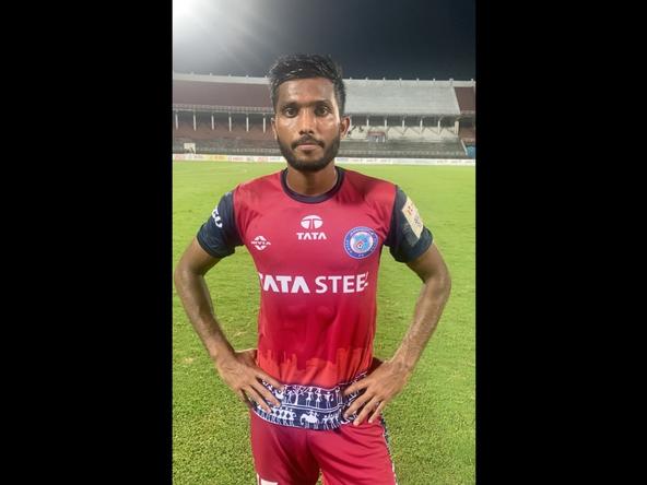 🗣️ Watch an ecstatic Farukh share his thoughts on scoring his first goal of the season as he dedicates it to the Indian national team Physio, Gigy George ⚽😁