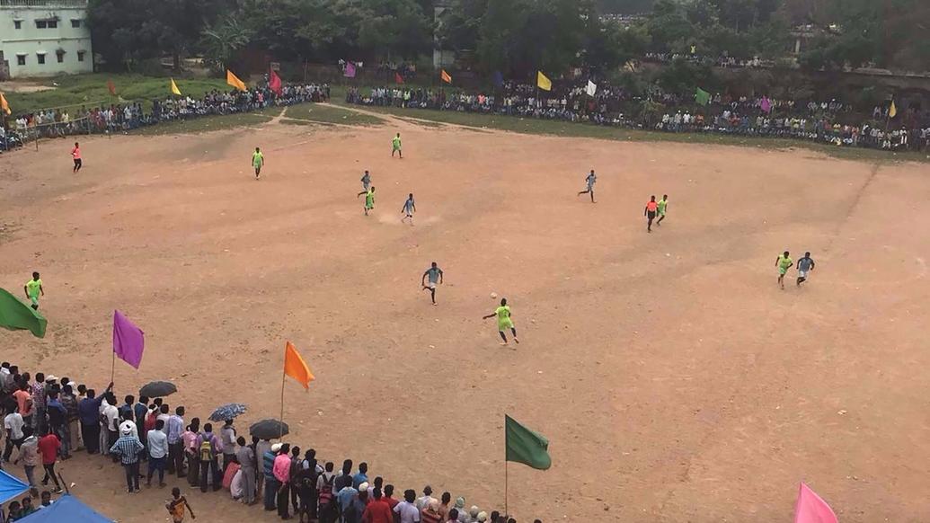Two-day football tournament in Rajnagar receives massive turnout