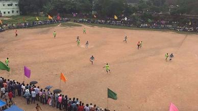 Two-day football tournament in Rajnagar receives massive turnout
