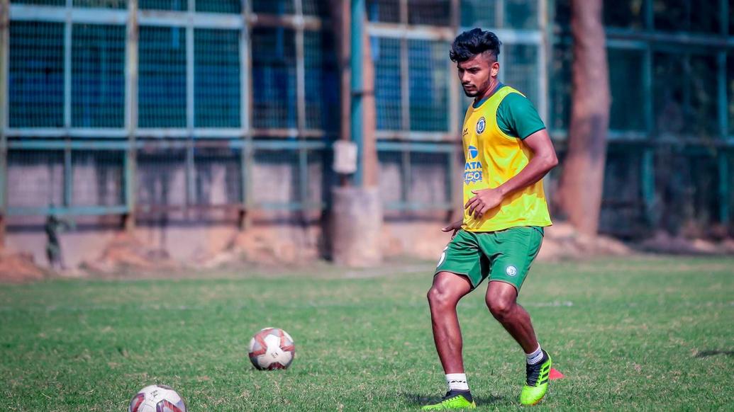 Jamshedpur FC players hustle it out in training Jamshedpur FC players hustle it out in training