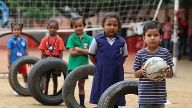 Over 500 kids attend Grassroots Festival at DBMS High School, Kadma Over 500 kids attend Grassroots Festival at DBMS High School, Kadma