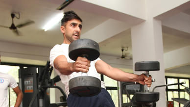 Jamshedpur FC players workout ahead of #JFCvFCG Jamshedpur FC players workout ahead of #JFCvFCG