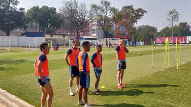 Jamshedpur FC squad grinds it out in training Jamshedpur FC squad grinds it out in training