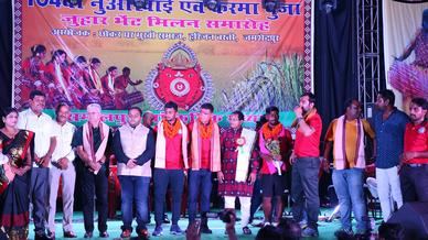 Tim Cahill, Gourav Mukhi and Mobashir Rahman in Agrico for a Karma Pooja Event