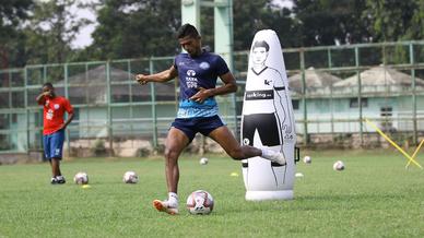 Jamshedpur FC players slog it out in the training session