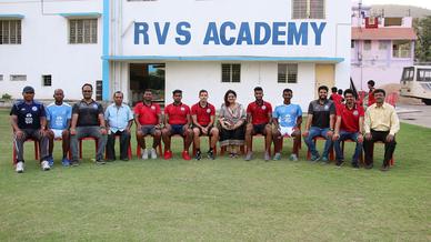 Pablo, Farukh and Augustin visit RVS Academy Football School for knowledge sharing