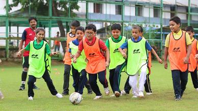 Over 100 kids attend Grassroots Festival integrated with Coaches' Workshop Over 100 kids attend Grassroots Festival integrated with Coaches' Workshop