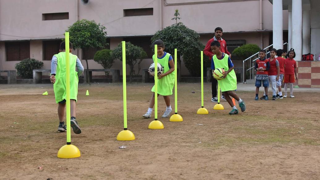 Photo Gallery: Glimpses from the inauguration of a fourth football school in association with DBMS High School