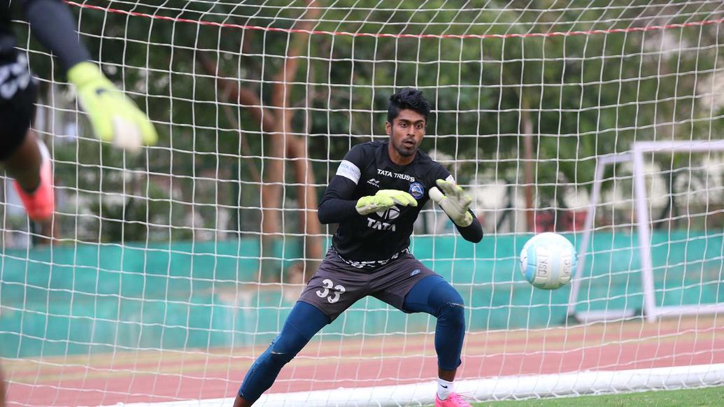 Jamshedpur FC practice ahead of their match with Minerva Punjab FC in the Hero Super Cup Jamshedpur FC practice ahead of their match with Minerva Punjab FC in the Hero Super Cup