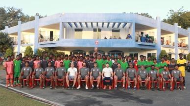 50 young football stars train under the guidance of Jamshedpur FC First Team 50 young football stars train under the guidance of Jamshedpur FC First Team