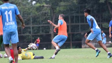 Jamshedpur FC squad sweat it out in an intense training session