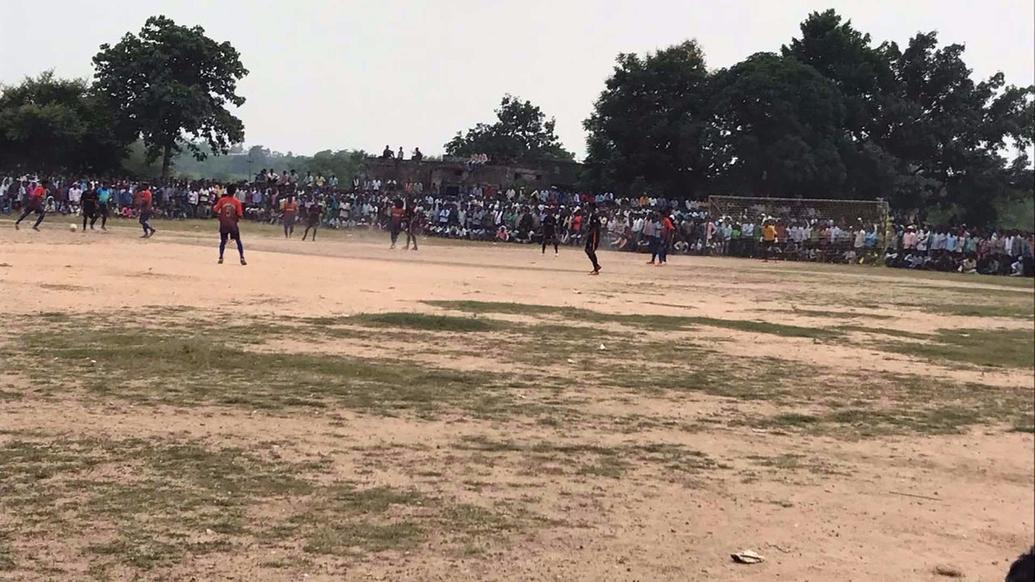 Two-day football tournament in Rajnagar receives massive turnout