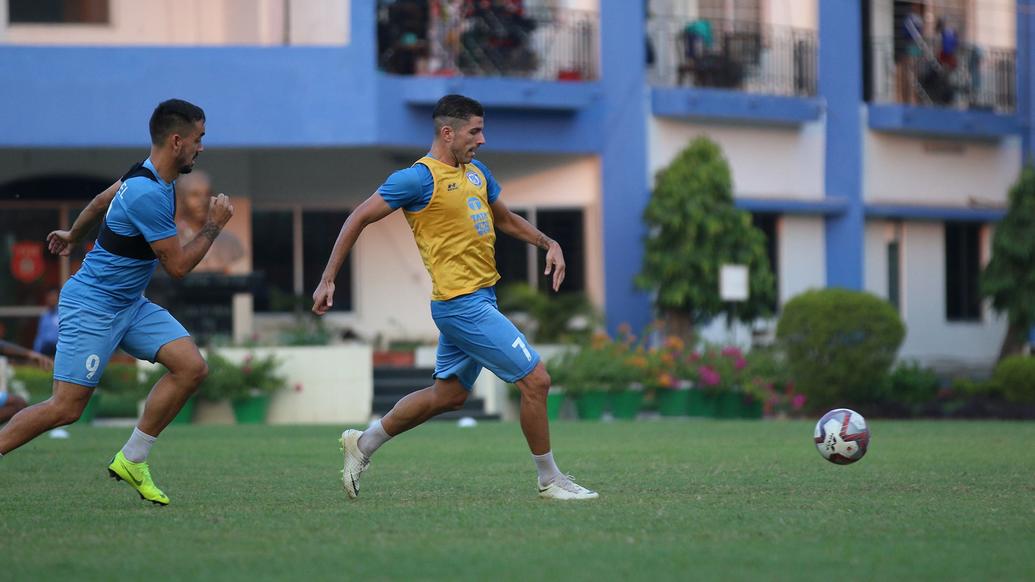 Jamshedpur FC squad training ahead of a tough match against FC Goa