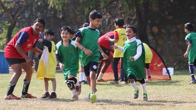 Grassroots Workshop with the kids from DAV Bistupur