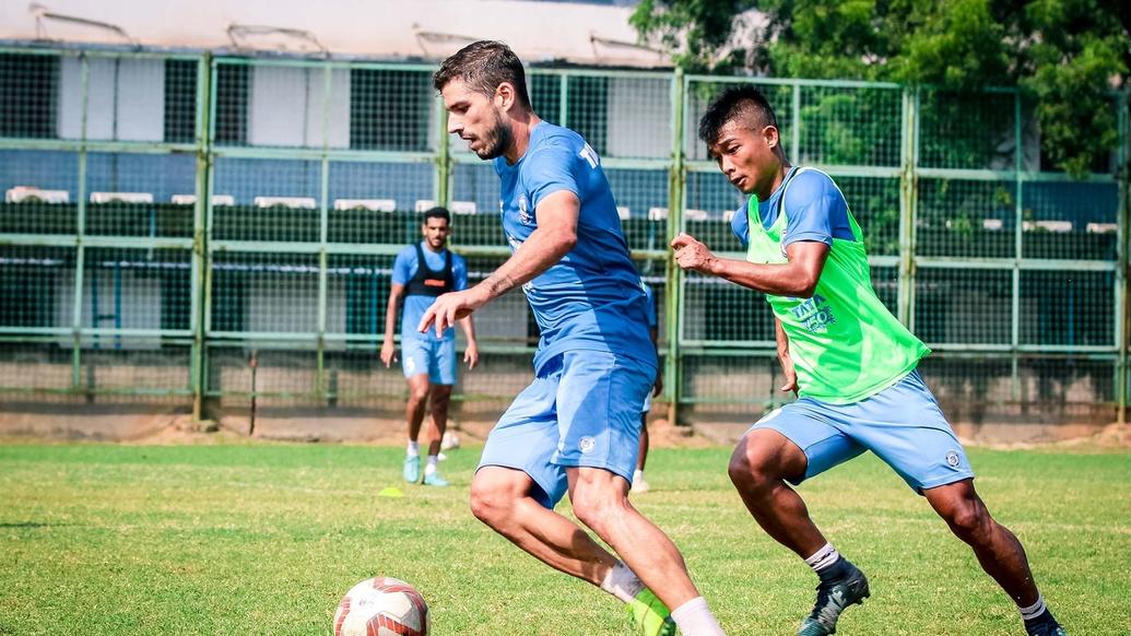 Jamshedpur FC train before an important game against FC Pune City