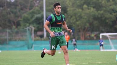 Jamshedpur FC practice ahead of their match with Minerva Punjab FC in the Hero Super Cup Jamshedpur FC practice ahead of their match with Minerva Punjab FC in the Hero Super Cup