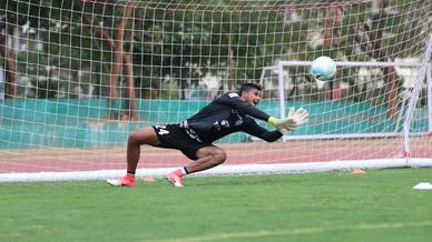 Jamshedpur FC practice ahead of their match with Minerva Punjab FC in the Hero Super Cup Jamshedpur FC practice ahead of their match with Minerva Punjab FC in the Hero Super Cup
