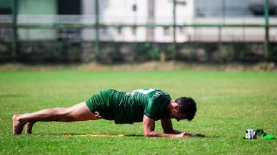 Jamshedpur FC players hustle it out in training 