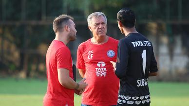 Jamshedpur FC squad training ahead of a tough match against FC Goa
