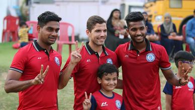 Pablo, Farukh and Augustin visit RVS Academy Football School for knowledge sharing