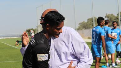 Jamshedpur FC chairman Mr. Sunil Bhaskaran visits the training camp in Madrid, Spain