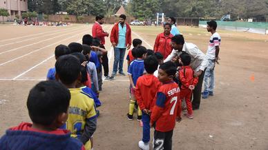 Photo Gallery: Glimpses from the inauguration of a fourth football school in association with DBMS High School