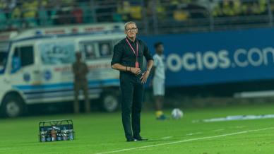 The Men of Steel captured in action from the Jawaharlal Nehru Stadium, Kochi 📸 