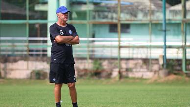 Jamshedpur FC players slog it out in the training session