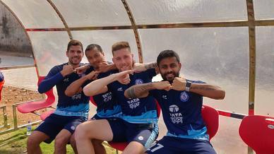 Jamshedpur FC squad grinds it out in training Jamshedpur FC squad grinds it out in training