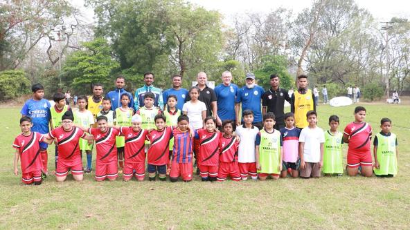 Loyola U11s pick up 11-0 win in Week 4 of Golden Baby League with Jamshedpur FC Head Coach Aidy Boothroyd in attendance