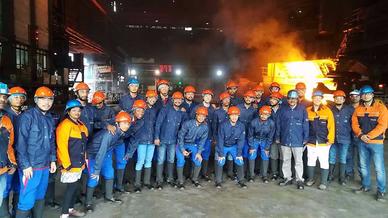 Jamshedpur FC players make most of Tata Steel plant visit Jamshedpur FC players make most of Tata Steel plant visit