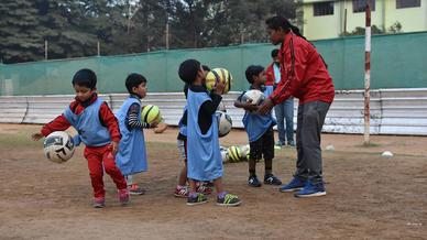Photo Gallery: Glimpses from the inauguration of a fourth football school in association with DBMS High School Photo Gallery: Glimpses from the inauguration of a fourth football school in association with DBMS High School