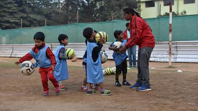 Photo Gallery: Glimpses from the inauguration of a fourth football school in association with DBMS High School