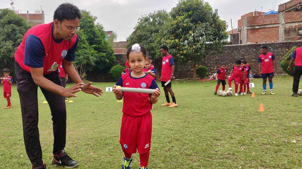 Jamshedpur FC along with Mr. Kundan Chandra, Head of Grassroots and Youth Development, conducted the Grassroots Leaders’ workshop Jamshedpur FC along with Mr. Kundan Chandra, Head of Grassroots and Youth Development, conducted the Grassroots Leaders’ workshop