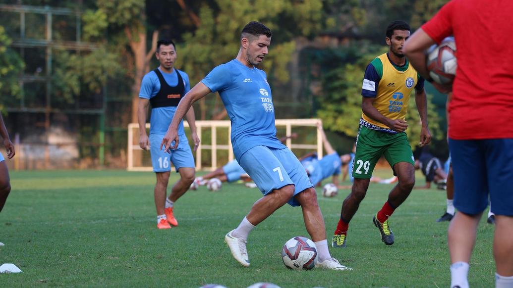 Jamshedpur FC squad training ahead of a tough match against FC Goa
