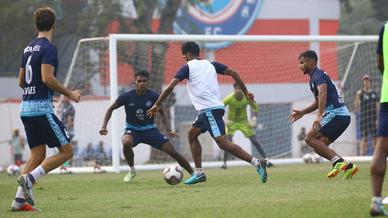 Jamshedpur FC continue the hard work in training after an important victory over Chennaiyin FC . Jamshedpur FC continue the hard work in training after an important victory over Chennaiyin FC .